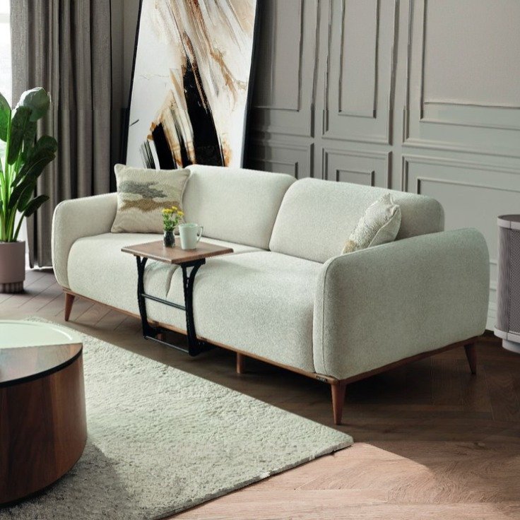 aiease_1756212448613 كنبة 3 مقعد خشب زان 200 سم بقماش كتان بيج